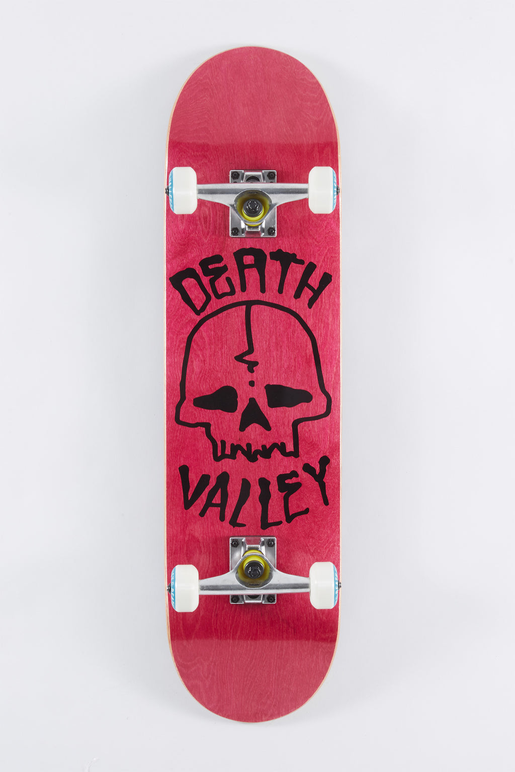 Death Valley Pink Skull Skateboard 8"