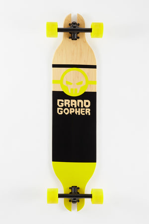 Grand Gopher Black and Yellow Longboard - 41"