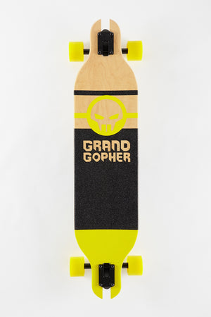 Grand Gopher Black and Yellow Longboard - 41"